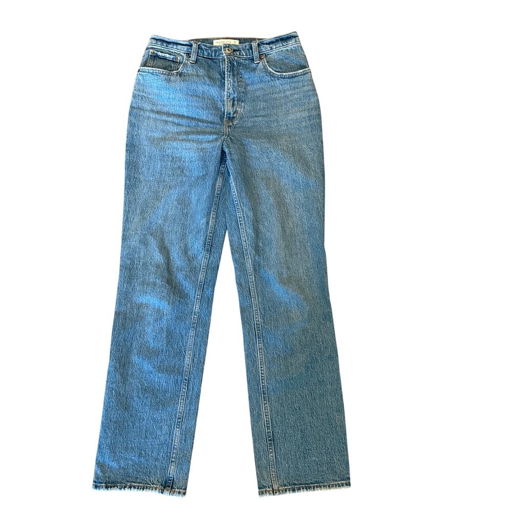 Abercrombie Fitch 90s Straight Ultra High Rise Jeans 28/6 Regular Capsule Chic